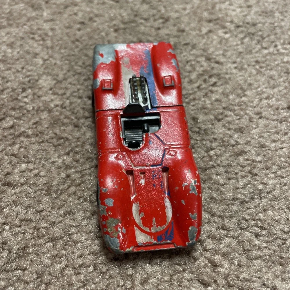 Redline Hot Wheels 1969 312p‎ FERRARI Red Enamel RARE VHTF Mattel Hong Kong